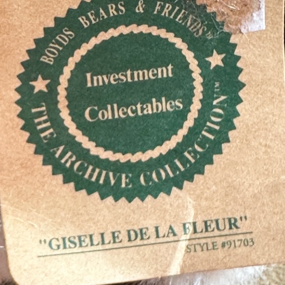 Boyds Bears Investment Collectables Rabbit Giselle De La Fleur Jointed Posable - Picture 9 of 12